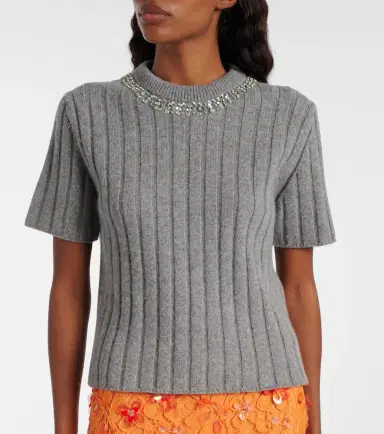 Gucci Embellished wool and cashmere sweater | Thumbnail 4 Gucci Embellished wool and cashmere sweater | Thumbnail 4
