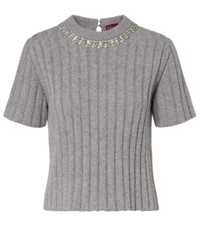 Embellished wool and cashmere sweater Embellished wool and cashmere sweater
