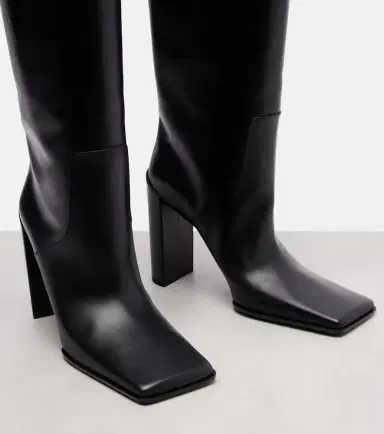 Alaïa Alaïa Square leather knee-high boots | Thumbnail 3 Alaïa Alaïa Square leather knee-high boots | Thumbnail 3