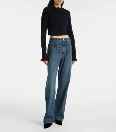 Alaïa Alaïa Cube 75 velvet wedge mules | Thumbnail 4 Alaïa Alaïa Cube 75 velvet wedge mules | Thumbnail 4