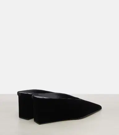 Alaïa Alaïa Cube 75 velvet wedge mules | Thumbnail 5 Alaïa Alaïa Cube 75 velvet wedge mules | Thumbnail 5
