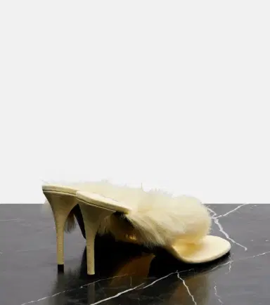 Alaïa Alaïa Shearling and leather thong sandals | Thumbnail 2 Alaïa Alaïa Shearling and leather thong sandals | Thumbnail 2