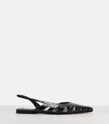 Alaïa Alaïa Croc-effect leather slingback flats | Thumbnail 3 Alaïa Alaïa Croc-effect leather slingback flats | Thumbnail 3