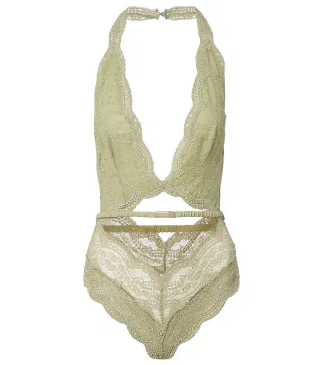 Floral lace and tulle bodysuit Floral lace and tulle bodysuit