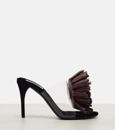 Alaïa Alaïa Floral-appliqué asymmetric mules | Thumbnail 4 Alaïa Alaïa Floral-appliqué asymmetric mules | Thumbnail 4