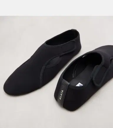 Alaïa Alaïa Flex leather-trimmed ballet flats | Thumbnail 3 Alaïa Alaïa Flex leather-trimmed ballet flats | Thumbnail 3