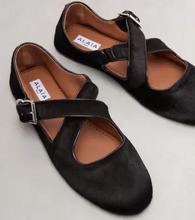 Alaïa Alaïa Calf hair ballet flats | Thumbnail 4 Alaïa Alaïa Calf hair ballet flats | Thumbnail 4