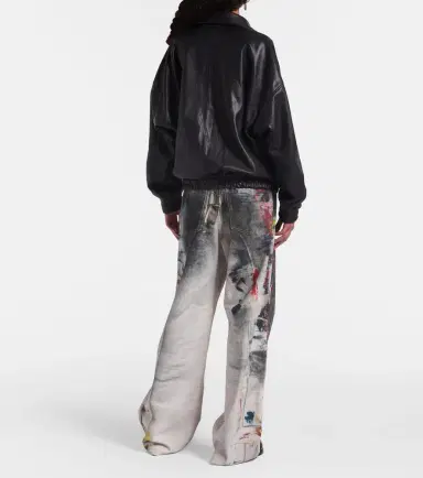 Acne Studios Logo leather jacket | Thumbnail 4 Acne Studios Logo leather jacket | Thumbnail 4