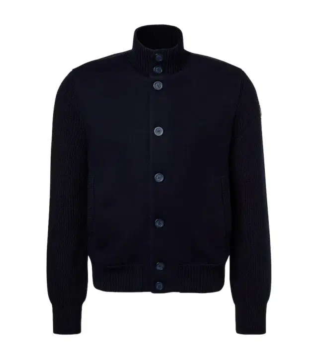 Down-paneled virgin wool cardigan Down-paneled virgin wool cardigan