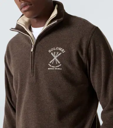 Brunello Cucinelli Cashmere-blend half-zip sweater | Thumbnail 4 Brunello Cucinelli Cashmere-blend half-zip sweater | Thumbnail 4