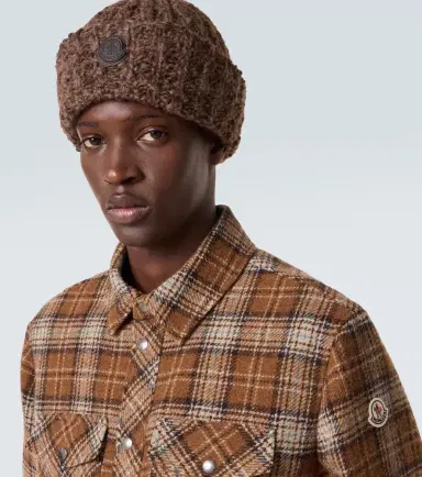 Moncler Logo alpaca and wool beanie | Thumbnail 4 Moncler Logo alpaca and wool beanie | Thumbnail 4