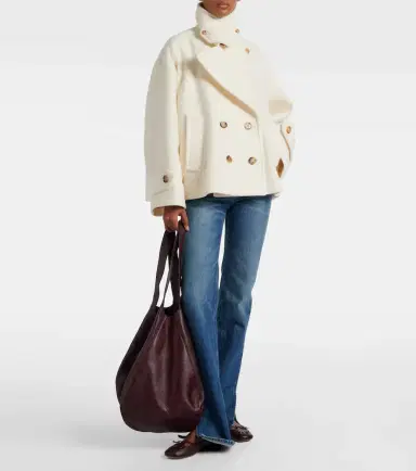 Chloe Chloé Oversized wool-blend coat | Thumbnail 3 Chloe Chloé Oversized wool-blend coat | Thumbnail 3