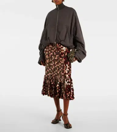 Dries Van Noten Sequined midi skirt | Thumbnail 5 Dries Van Noten Sequined midi skirt | Thumbnail 5
