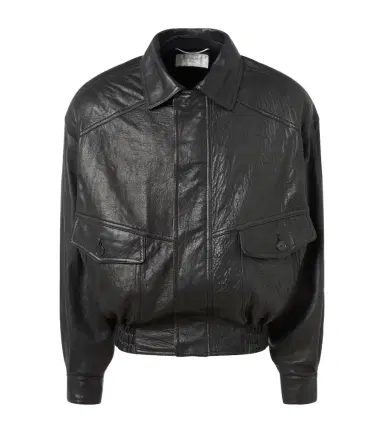 Saint Laurent Leather bomber jacket | Thumbnail 1 Saint Laurent Leather bomber jacket | Thumbnail 1