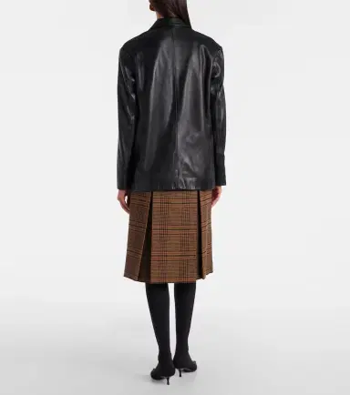 Nour Hammour Opus leather blazer | Thumbnail 2 Nour Hammour Opus leather blazer | Thumbnail 2