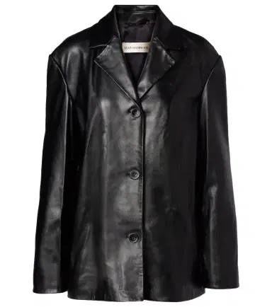 Nour Hammour Opus leather blazer | Thumbnail 1 Nour Hammour Opus leather blazer | Thumbnail 1