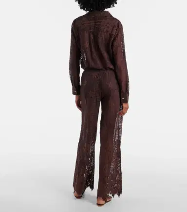 Melissa Odabash Etta cotton-blend lace wide-leg pants | Thumbnail 2 Melissa Odabash Etta cotton-blend lace wide-leg pants | Thumbnail 2