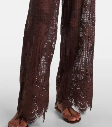 Melissa Odabash Etta cotton-blend lace wide-leg pants | Thumbnail 3 Melissa Odabash Etta cotton-blend lace wide-leg pants | Thumbnail 3