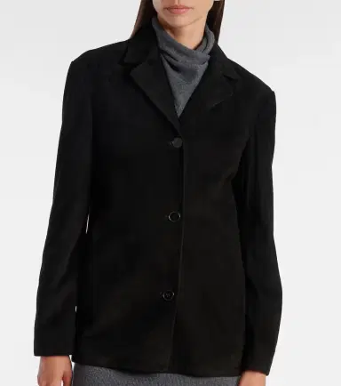Nour Hammour Opus suede blazer | Thumbnail 2 Nour Hammour Opus suede blazer | Thumbnail 2