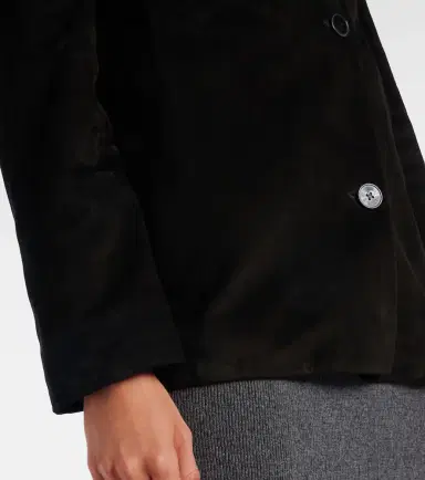 Nour Hammour Opus suede blazer | Thumbnail 3 Nour Hammour Opus suede blazer | Thumbnail 3