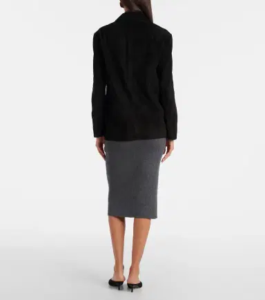 Nour Hammour Opus suede blazer | Thumbnail 4 Nour Hammour Opus suede blazer | Thumbnail 4