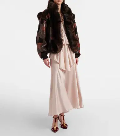 Chloé Chloé Lace-trimmed silk satin top | Thumbnail 2 Chloé Chloé Lace-trimmed silk satin top | Thumbnail 2