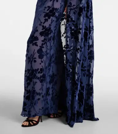 Rodarte Caped off-shoulder jacquard maxi dress | Thumbnail 2 Rodarte Caped off-shoulder jacquard maxi dress | Thumbnail 2