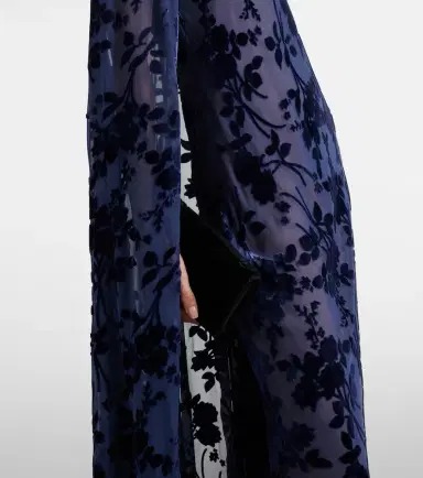 Rodarte Caped off-shoulder jacquard maxi dress | Thumbnail 3 Rodarte Caped off-shoulder jacquard maxi dress | Thumbnail 3