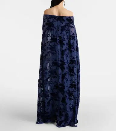 Rodarte Caped off-shoulder jacquard maxi dress | Thumbnail 6 Rodarte Caped off-shoulder jacquard maxi dress | Thumbnail 6