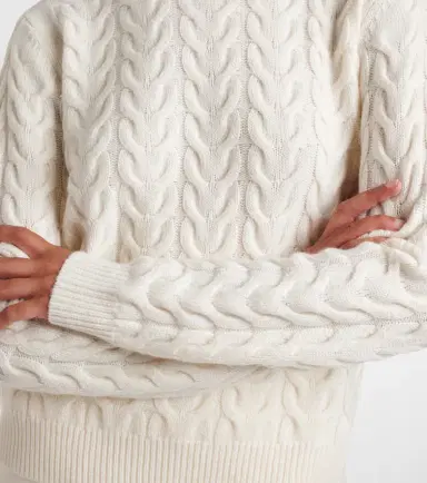 Max Mara Aramis cable-knit cashmere sweater | Thumbnail 3 Max Mara Aramis cable-knit cashmere sweater | Thumbnail 3