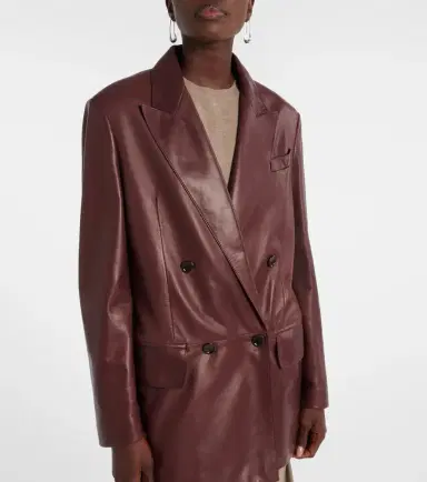 Max Mara Duse leather jacket | Thumbnail 5 Max Mara Duse leather jacket | Thumbnail 5