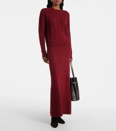 Max Mara Dorina cashmere-blend maxi skirt | Thumbnail 2 Max Mara Dorina cashmere-blend maxi skirt | Thumbnail 2