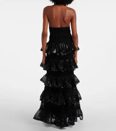 Elie Saab Sequined macramé gown | Thumbnail 4 Elie Saab Sequined macramé gown | Thumbnail 4