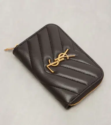 Saint Laurent Cassandre quilted leather card case | Thumbnail 4 Saint Laurent Cassandre quilted leather card case | Thumbnail 4