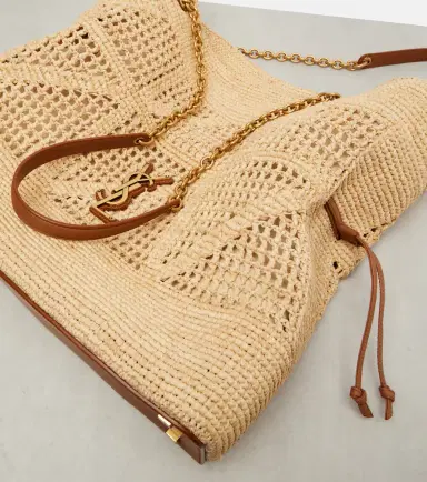 Saint Laurent Jamie Cassandre raffia tote bag | Thumbnail 2 Saint Laurent Jamie Cassandre raffia tote bag | Thumbnail 2