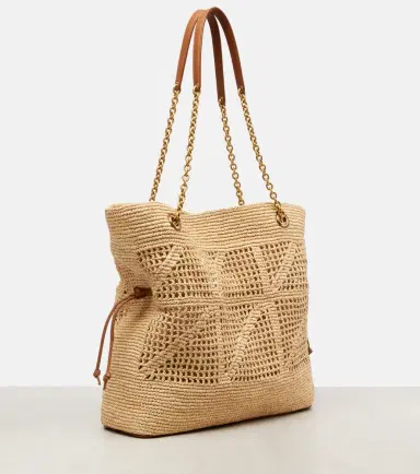 Saint Laurent Jamie Cassandre raffia tote bag | Thumbnail 3 Saint Laurent Jamie Cassandre raffia tote bag | Thumbnail 3