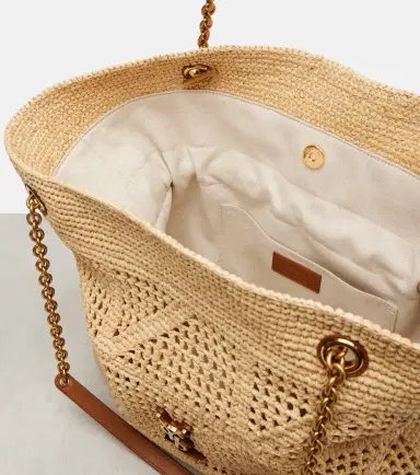 Saint Laurent Jamie Cassandre raffia tote bag | Thumbnail 4 Saint Laurent Jamie Cassandre raffia tote bag | Thumbnail 4