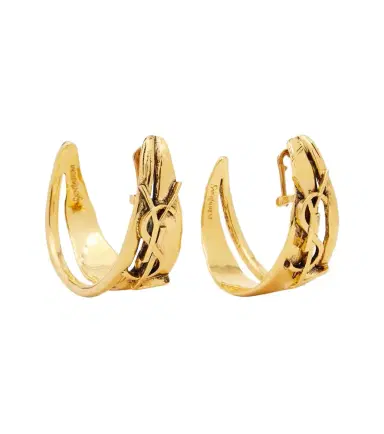 Saint Laurent Cassandre Large clip-on earrings | Thumbnail 1 Saint Laurent Cassandre Large clip-on earrings | Thumbnail 1
