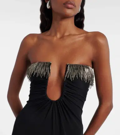 Christopher Esber Arced Palm beaded jersey maxi dress | Thumbnail 2 Christopher Esber Arced Palm beaded jersey maxi dress | Thumbnail 2
