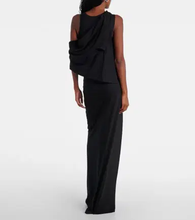 Coperni Layered cotton-blend jersey maxi dress | Thumbnail 3 Coperni Layered cotton-blend jersey maxi dress | Thumbnail 3