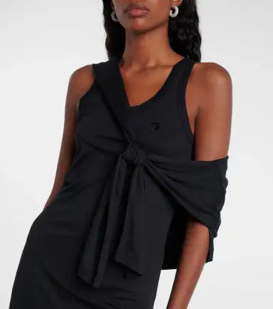 Coperni Layered cotton-blend jersey maxi dress | Thumbnail 4 Coperni Layered cotton-blend jersey maxi dress | Thumbnail 4