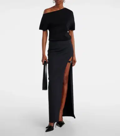 Coperni Garter cotton-blend jersey maxi skirt | Thumbnail 2 Coperni Garter cotton-blend jersey maxi skirt | Thumbnail 2
