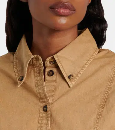 Ganni Peplum cotton-blend shirt | Thumbnail 6 Ganni Peplum cotton-blend shirt | Thumbnail 6