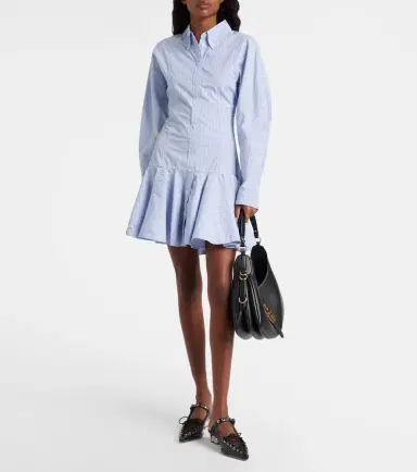 Ganni Striped cotton shirt dress | Thumbnail 3 Ganni Striped cotton shirt dress | Thumbnail 3