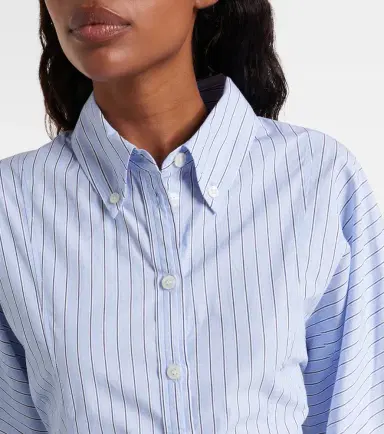 Ganni Striped cotton shirt dress | Thumbnail 4 Ganni Striped cotton shirt dress | Thumbnail 4