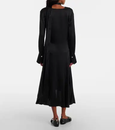 Ganni Asymmetric midi dress | Thumbnail 4 Ganni Asymmetric midi dress | Thumbnail 4