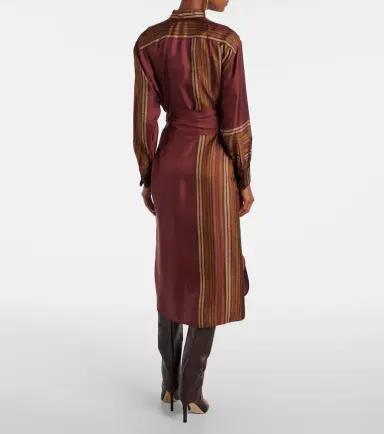 Max Mara Pietre printed silk wrap dress | Thumbnail 4 Max Mara Pietre printed silk wrap dress | Thumbnail 4