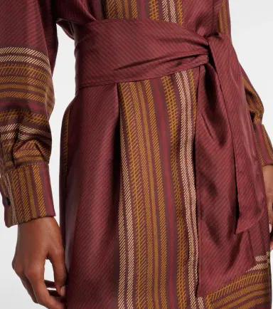Max Mara Pietre printed silk wrap dress | Thumbnail 5 Max Mara Pietre printed silk wrap dress | Thumbnail 5