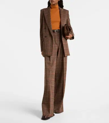 Max Mara Seggio wool and cotton jersey wide-leg pants | Thumbnail 3 Max Mara Seggio wool and cotton jersey wide-leg pants | Thumbnail 3