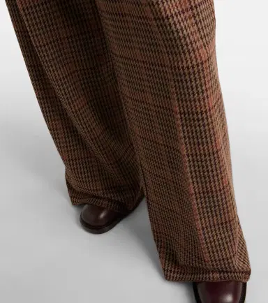 Max Mara Seggio wool and cotton jersey wide-leg pants | Thumbnail 4 Max Mara Seggio wool and cotton jersey wide-leg pants | Thumbnail 4